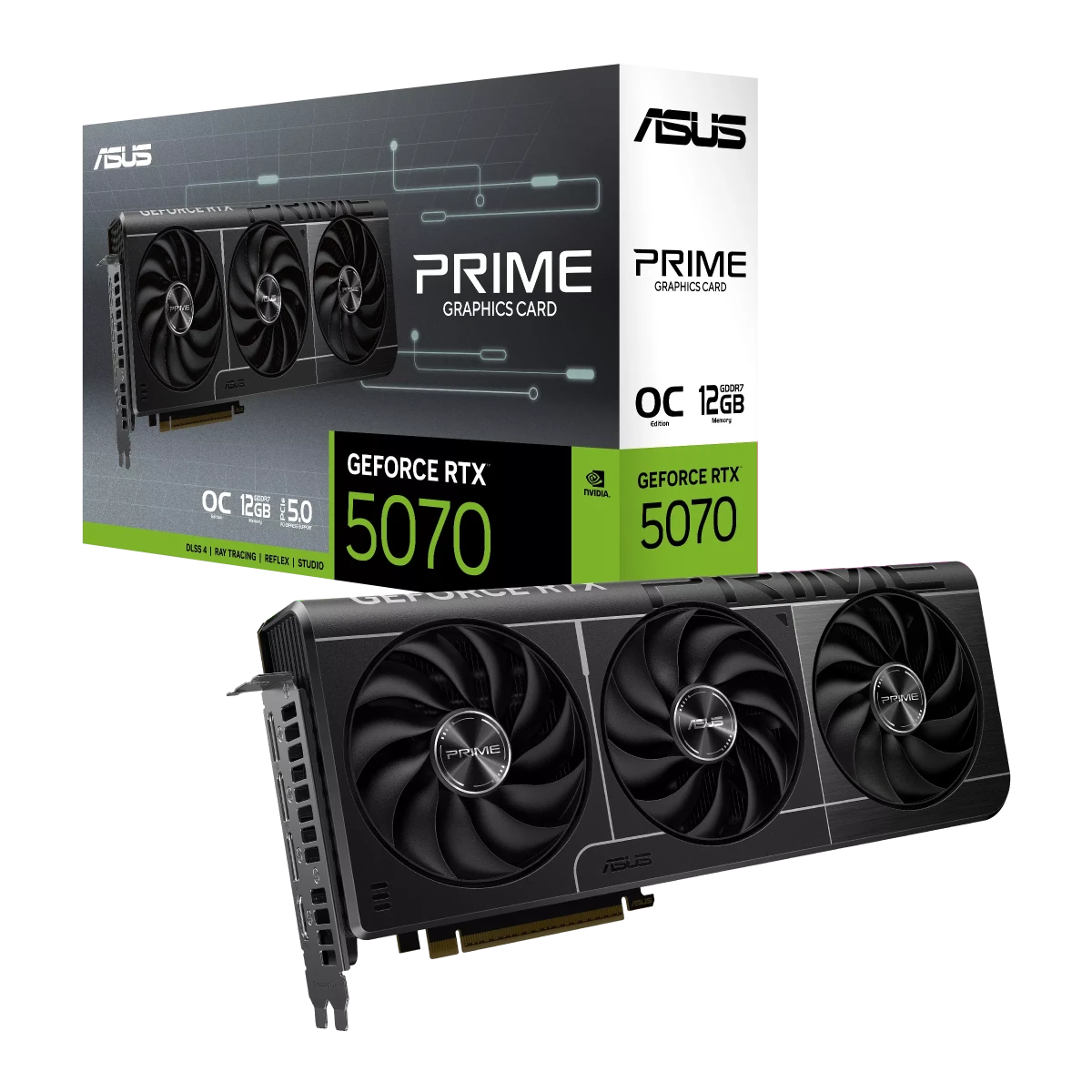 ASUS GeForce RTX 5070 12GB PRIME OC Edition Graphics Card -  - Vektra Computers LLC
