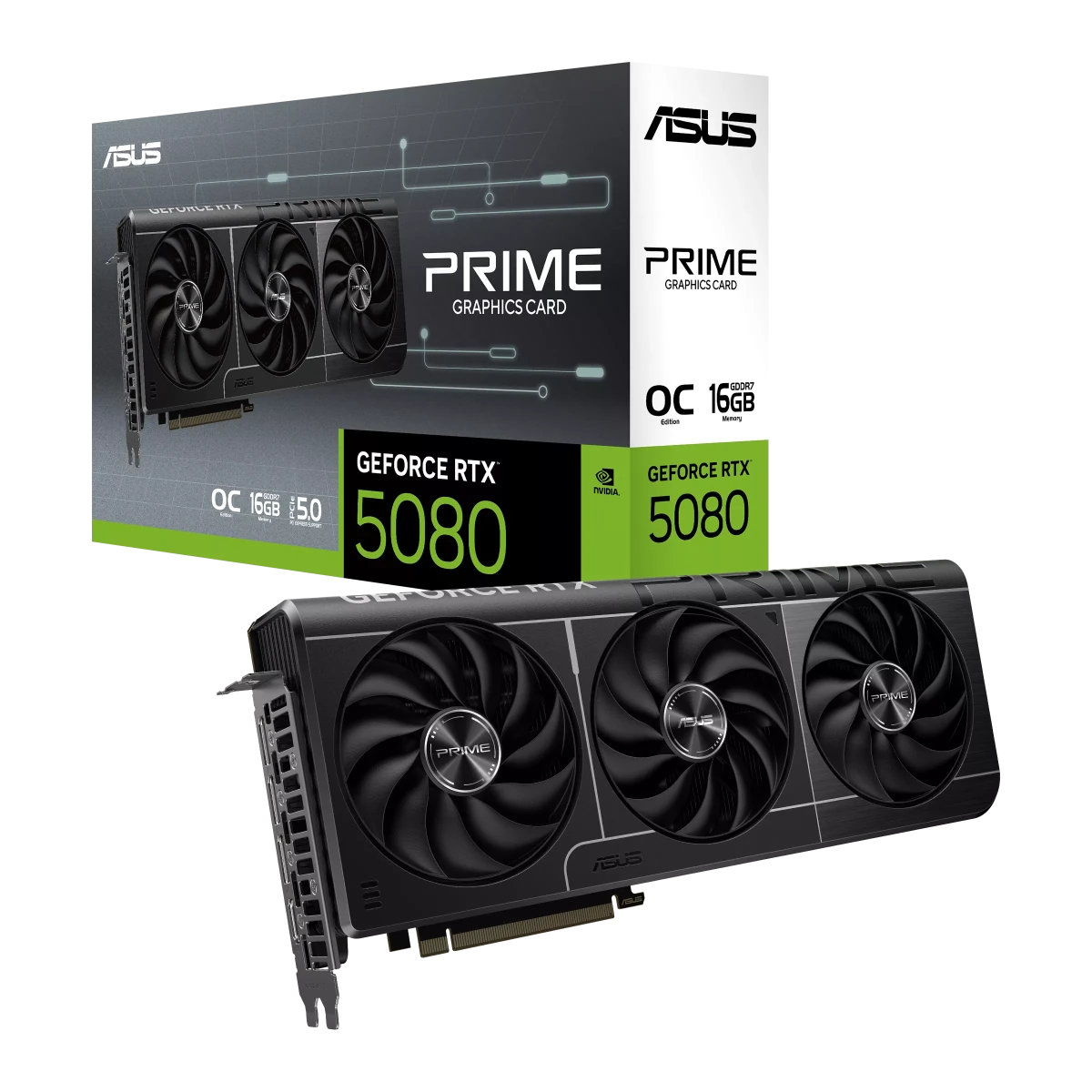 ASUS GeForce RTX 5080 16GB PRIME OC Edition Graphics Card -  - Vektra Computers LLC