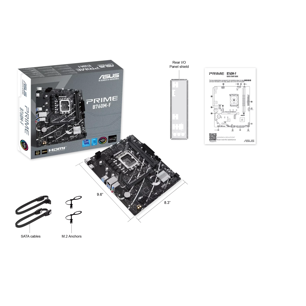 ASUS PRIME B760M - F | LGA1700 mATX Motherboard -  - Vektra Computers LLC