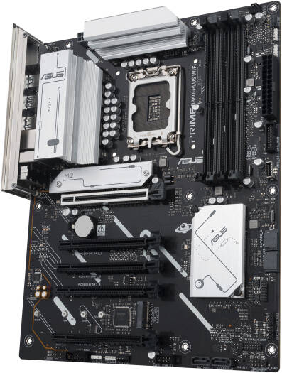 ASUS Prime B860 - Plus WiFi LGA 1851 ATX Motherboard, Intel B860 Chipset, 4x DIMM DDR5 Slots, Up to 256GB Max Memory, 5x PCIe x16 Slots, 2x M.2 Slots, WiFi & BT Connectivity | 90MB1K50 - M0EAY0 - 289 - Vektra Computers LLC