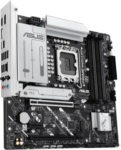 ASUS Prime B860M - A WiFi LGA 1851 Micro - ATX Motherboard, Intel B860 Chipset, 4x DIMM DDR5 Slots, Up to 256GB Max Memory, 1x PCIe 5.0 x16 SafeSlot, 2x M.2 Slots | 90MB1JY0 - M0EAY0 - 289 - Vektra Computers LLC