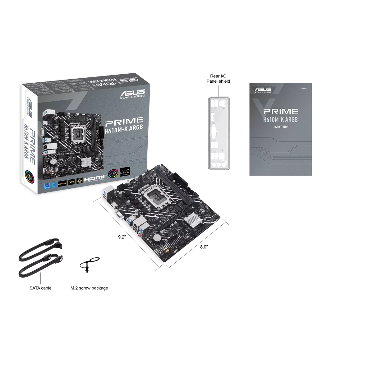ASUS PRIME H610M - K ARGB | LGA1700 mATX Motherboard -  - Vektra Computers LLC