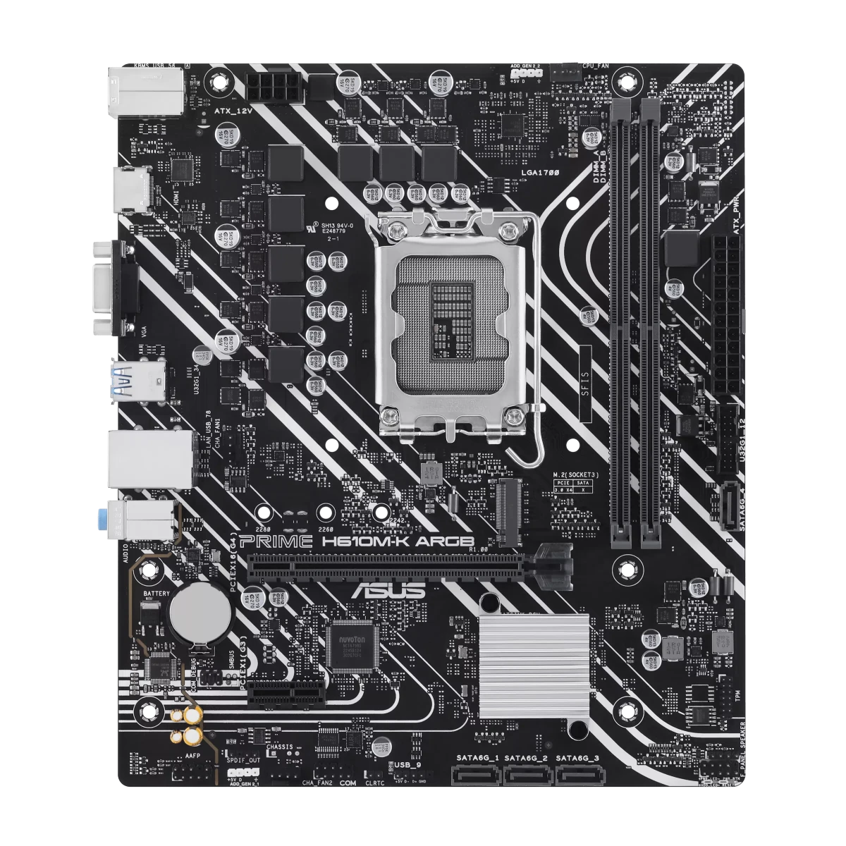ASUS PRIME H610M - K ARGB | LGA1700 mATX Motherboard -  - Vektra Computers LLC