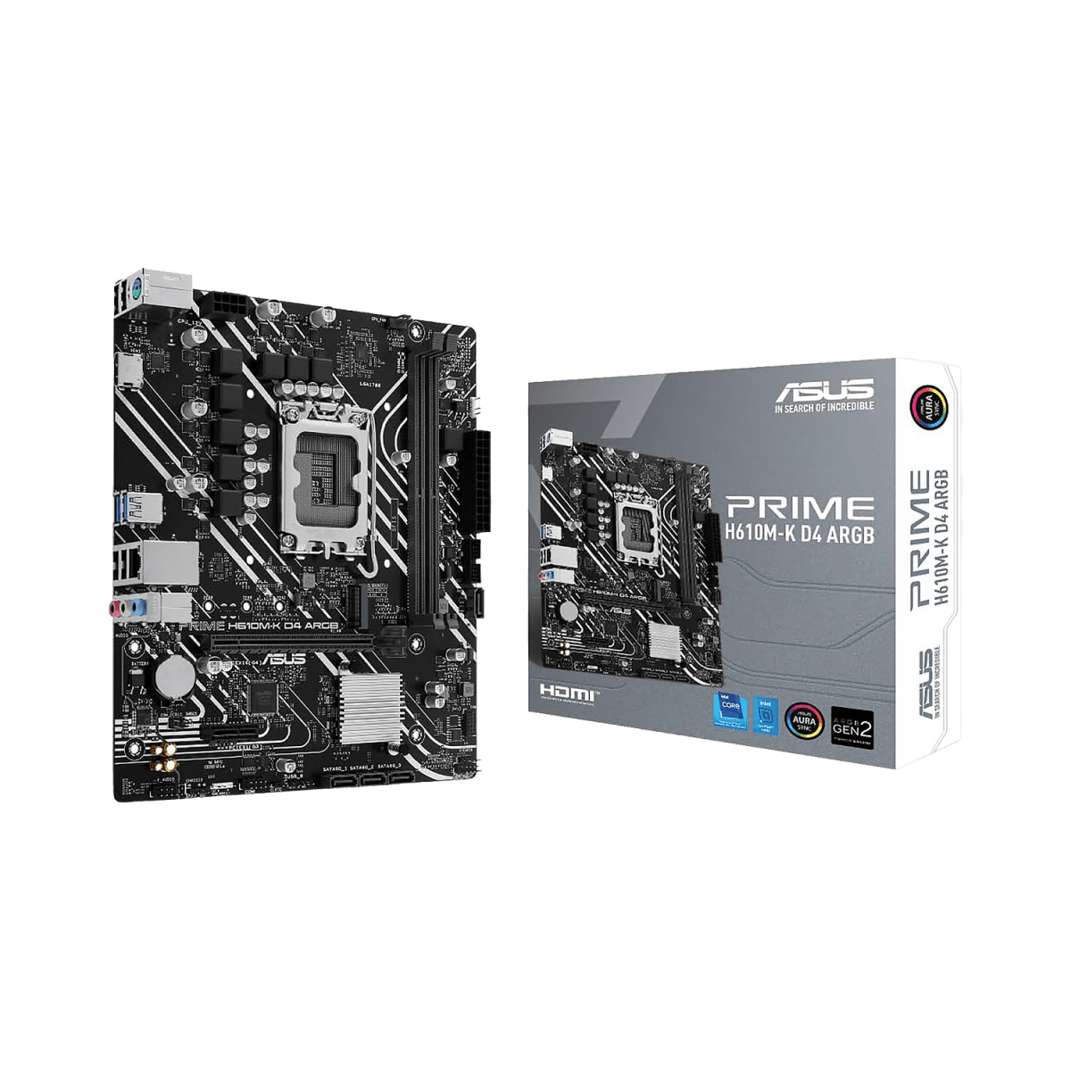 ASUS PRIME H610M - K D4 ARGB | LGA1700 mATX Motherboard -  - Vektra Computers LLC