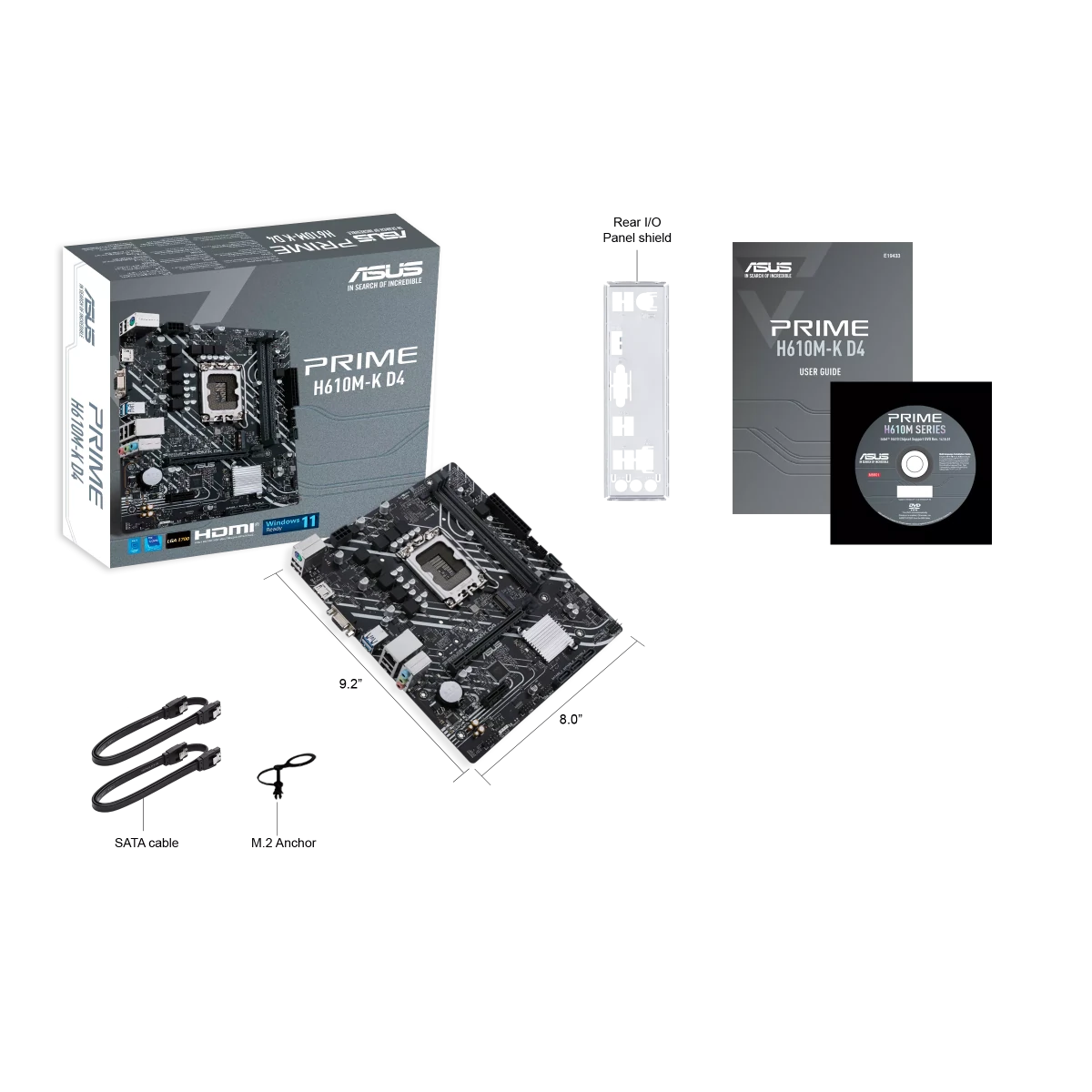 ASUS PRIME H610M - K D4 | LGA1700 mATX Motherboard -  - Vektra Computers LLC