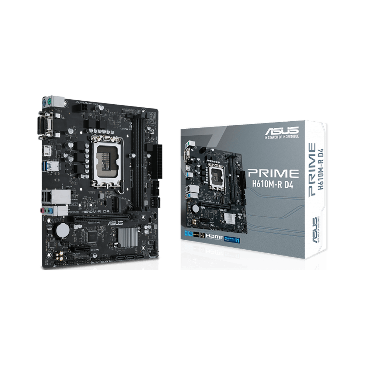 ASUS PRIME H610M - R D4 - SI | LGA1700 mATX Motherboard -  - Vektra Computers LLC