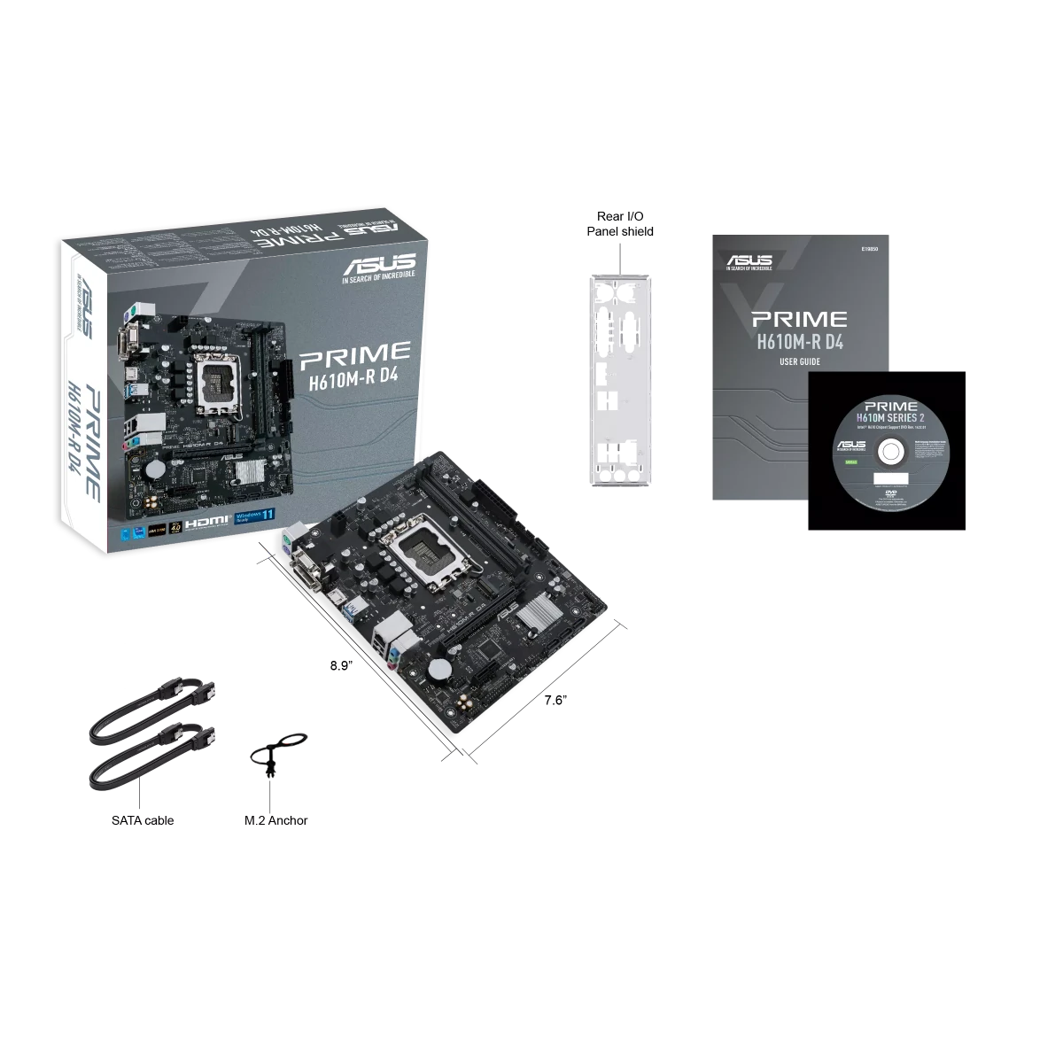 ASUS PRIME H610M - R D4 - SI | LGA1700 mATX Motherboard -  - Vektra Computers LLC