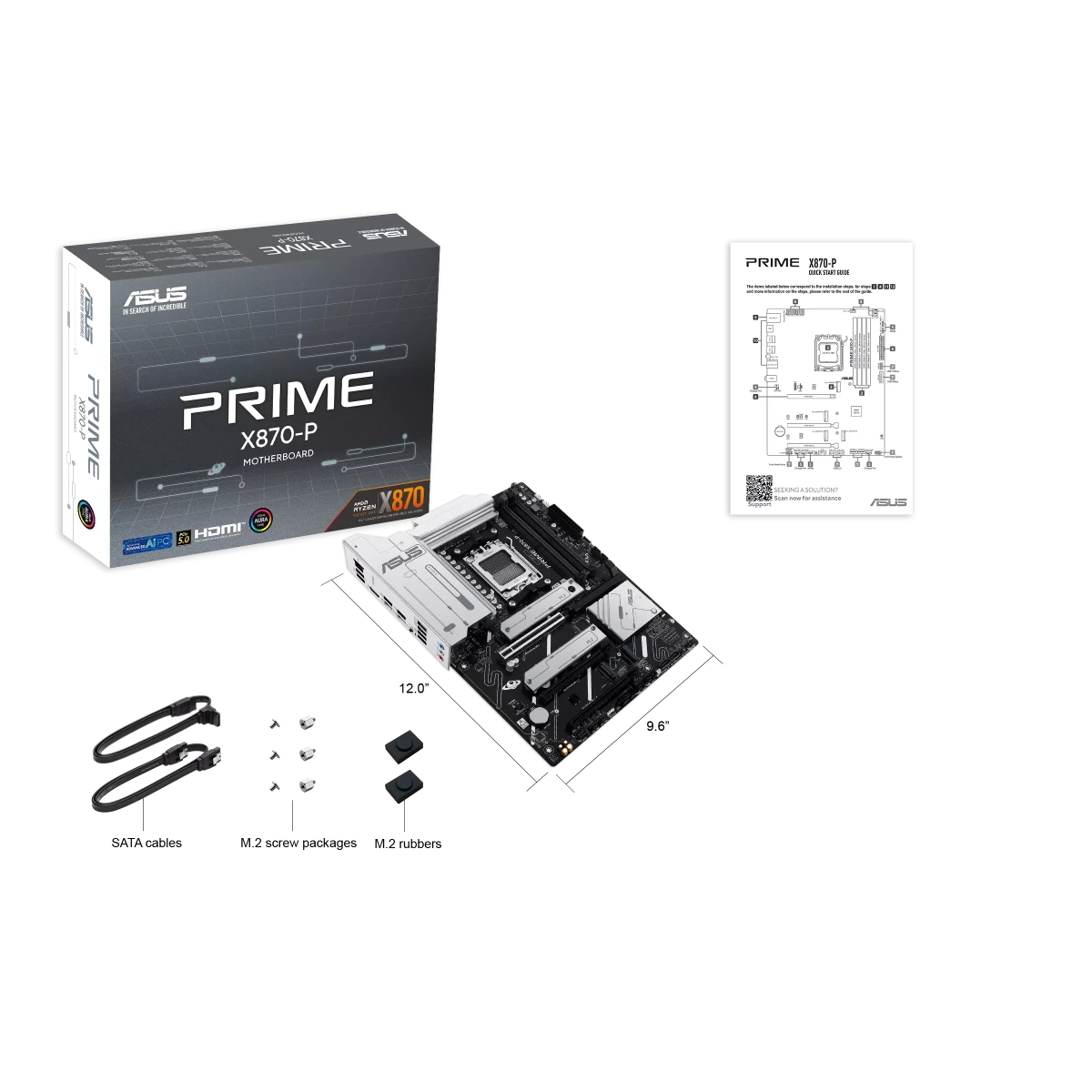 ASUS PRIME X870 - P | AM5 ATX Motherboard -  - Vektra Computers LLC