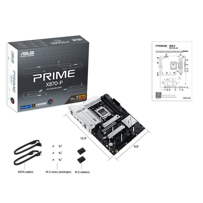 ASUS PRIME X870 - P AMD AM5 ATX Motherboard | 90MB1IT0 - M0EAY0 - Vektra Computers LLC