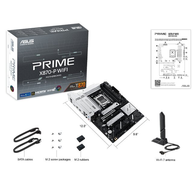 ASUS PRIME X870 - P WIFI AMD AM5 ATX Motherboard | 90MB1IS0 - M0EAY0 - Vektra Computers LLC