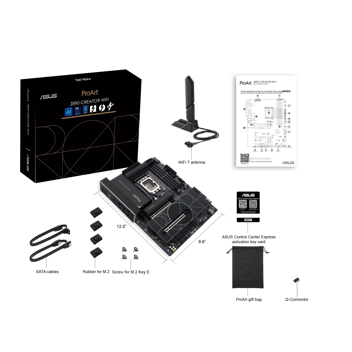 ASUS PROART Z890 - CREATOR WiFi | Core Ultra 2 ATX Motherboard -  - Vektra Computers LLC
