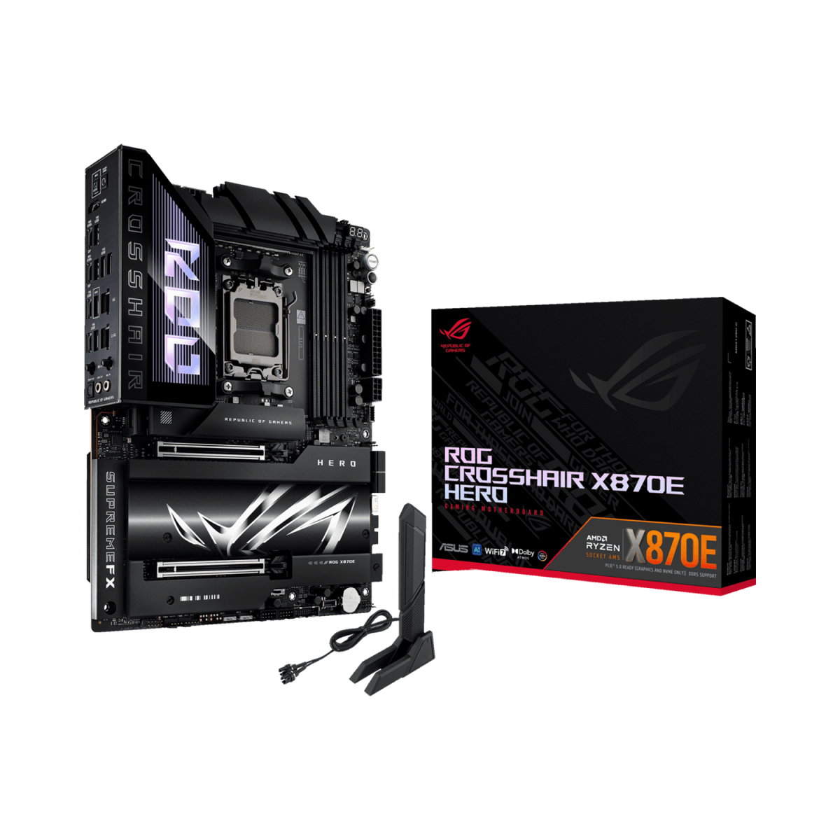 ASUS ROG CROSSHAIR HERO X870E | AM5 ATX Motherboard -  - Vektra Computers LLC