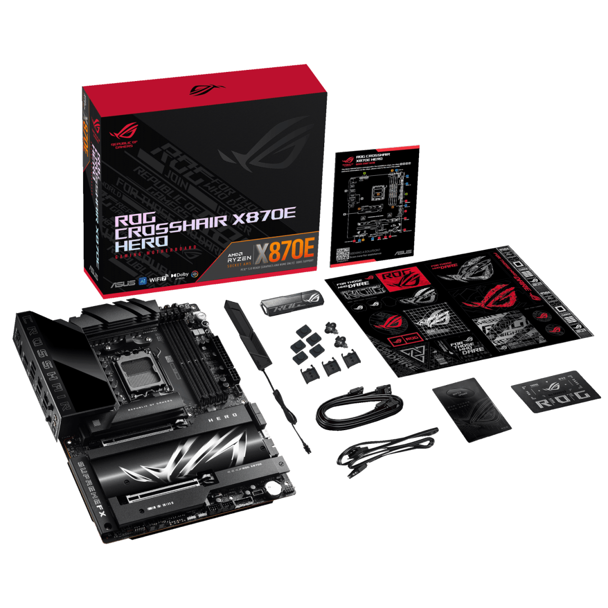 ASUS ROG CROSSHAIR HERO X870E | AM5 ATX Motherboard -  - Vektra Computers LLC