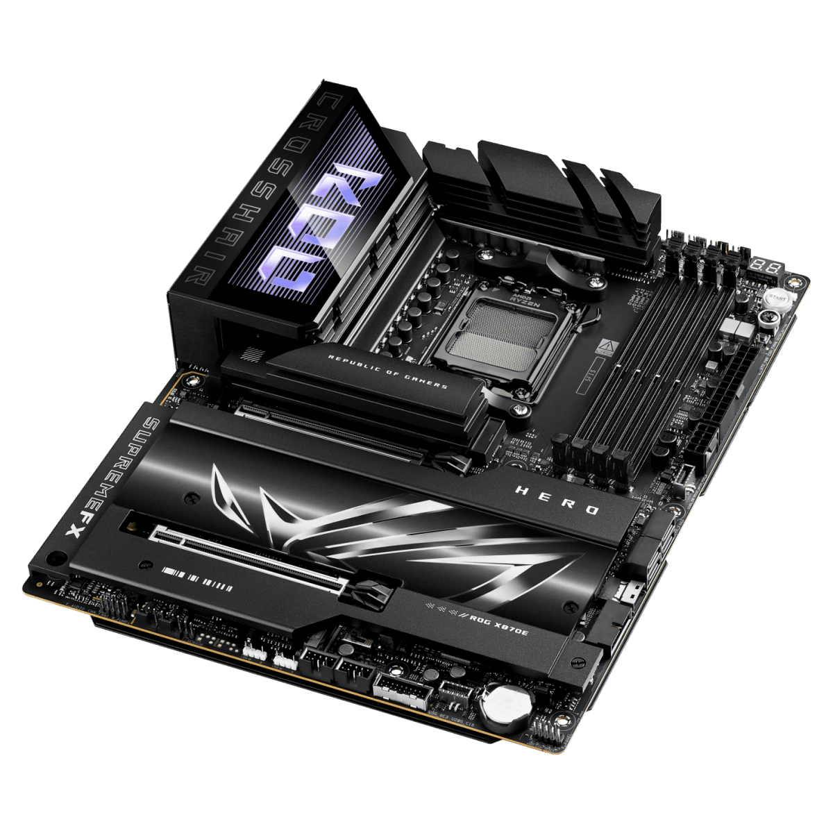ASUS ROG CROSSHAIR HERO X870E | AM5 ATX Motherboard -  - Vektra Computers LLC