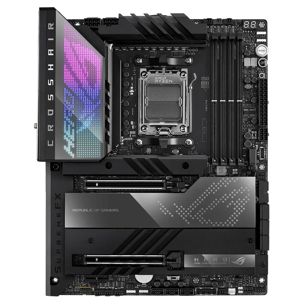 Asus ROG Crosshair X670E Hero AMD 600 Series ATX Motherboard | 90MB1BC0 - M0EAY0 | - Vektra Computers LLC