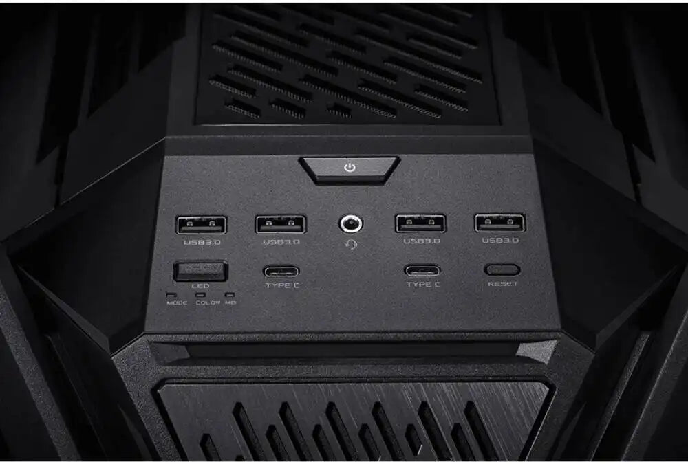 ASUS ROG Hyperion GR701 E - ATX PC Case, BTF Edition, Tempered Glass Side Panels, Up to 420mm Dual Radiator, 4*140mm Fans, Metal GPU Holder, Compnent Storage, ARGB Fan Hub, Black | 90DC00F0 - B39020 - 4711387483749 - Vektra Computers LLC