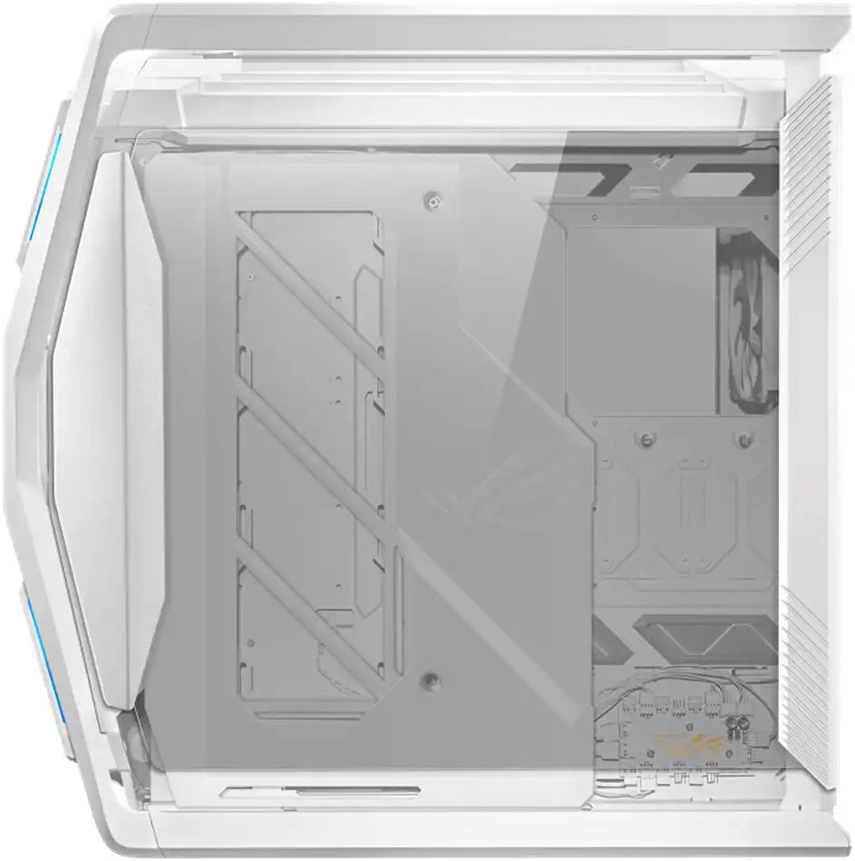 ASUS ROG Hyperion GR701 E - ATX PC Case, Tempered Glass Side Panels, Up to 420mm Dual Radiator, 4*140mm Fans, Metal GPU Holder, Compnent Storage, ARGB Fan Hub, 60W Fast Charging, White | 90DC00F3 - B39000 - 4711387173244 - Vektra Computers LLC