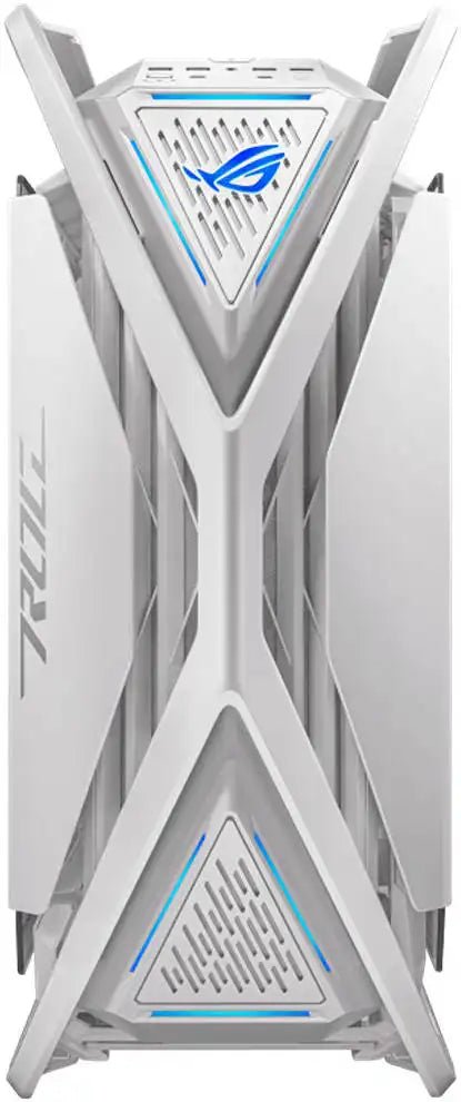 ASUS ROG Hyperion GR701 E - ATX PC Case, Tempered Glass Side Panels, Up to 420mm Dual Radiator, 4*140mm Fans, Metal GPU Holder, Compnent Storage, ARGB Fan Hub, 60W Fast Charging, White | 90DC00F3 - B39000 - 4711387173244 - Vektra Computers LLC