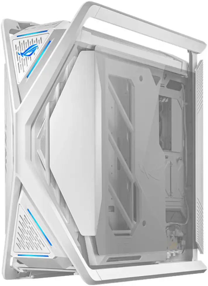ASUS ROG Hyperion GR701 E - ATX PC Case, Tempered Glass Side Panels, Up to 420mm Dual Radiator, 4*140mm Fans, Metal GPU Holder, Compnent Storage, ARGB Fan Hub, 60W Fast Charging, White | 90DC00F3 - B39000 - 4711387173244 - Vektra Computers LLC