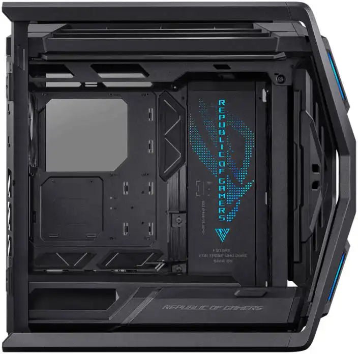 ASUS ROG Hyperion GR701 E - ATX PC Case, Tempered Glass Side Panels, Up to 420mm Dual Radiator, 4*140mm Fans, Metal GPU Holder, Compnent Storage, ARGB Fan Hub, 60W Fast Charging, Black | 90DC00F0 - B39000 - 4711081982784 - Vektra Computers LLC