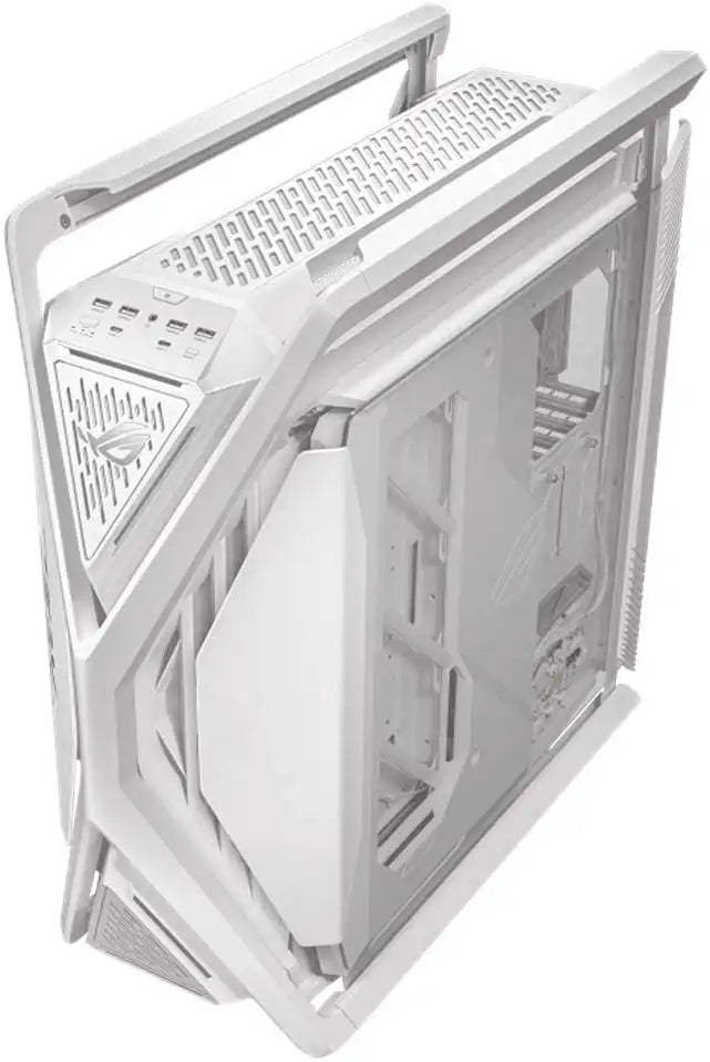 ASUS ROG Hyperion GR701 E - ATX PC Case, Tempered Glass Side Panels, Up to 420mm Dual Radiator, 4*140mm Fans, Metal GPU Holder, Compnent Storage, ARGB Fan Hub, 60W Fast Charging, White | 90DC00F3 - B39000 - 4711387173244 - Vektra Computers LLC