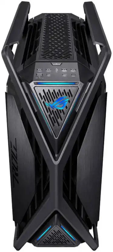 ASUS ROG Hyperion GR701 E - ATX PC Case, Tempered Glass Side Panels, Up to 420mm Dual Radiator, 4*140mm Fans, Metal GPU Holder, Compnent Storage, ARGB Fan Hub, 60W Fast Charging, Black | 90DC00F0 - B39000 - 4711081982784 - Vektra Computers LLC