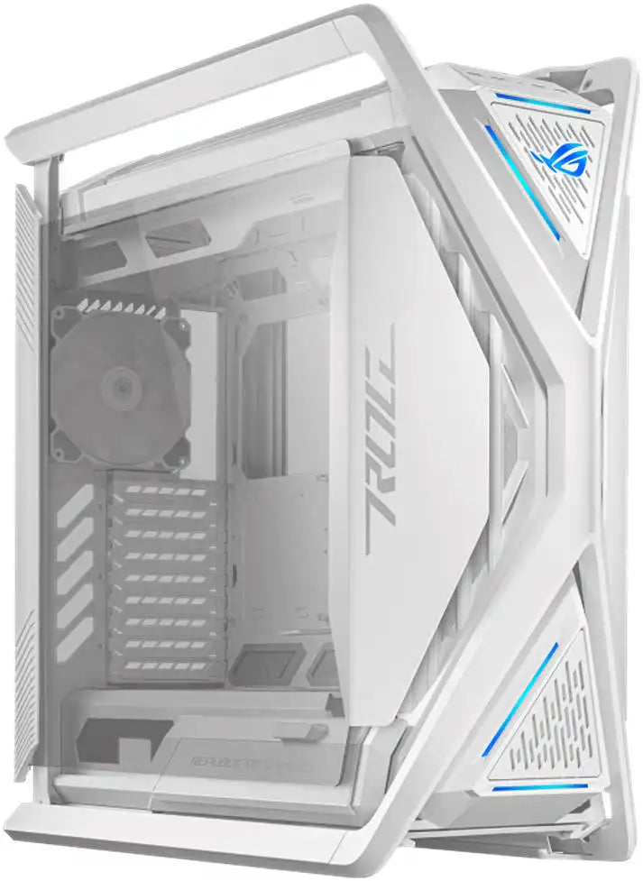 ASUS ROG Hyperion GR701 E - ATX PC Case, Tempered Glass Side Panels, Up to 420mm Dual Radiator, 4*140mm Fans, Metal GPU Holder, Compnent Storage, ARGB Fan Hub, 60W Fast Charging, White | 90DC00F3 - B39000 - 4711387173244 - Vektra Computers LLC