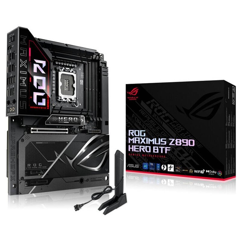 ASUS ROG Maximus Z890 Hero BTF LGA 1851 ATX Motherboard - Black | 90MB1KG0 - M0EAY0 - Vektra Computers LLC