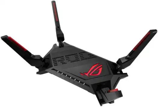ASUS ROG Rapture GT - AX6000 WiFi 6 Gaming Router, 6000 Mbps, 2.5G Ports, WAN Aggregation, Game Acceleration, AiMesh, Black | 90IG0780 - MU9B00 - Vektra Computers LLC