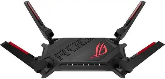 ASUS ROG Rapture GT - AX6000 WiFi 6 Gaming Router, 6000 Mbps, 2.5G Ports, WAN Aggregation, Game Acceleration, AiMesh, Black | 90IG0780 - MU9B00 - Vektra Computers LLC