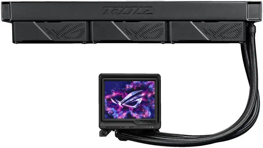 ASUS ROG Ryujin III 360 aRGB Extreme Liquid CPU Cooler, 360mm Radiator, 120mm ROG Magnetic Daisy - Chainable Fan, 89.73 CFM Airflow, 2800 RPM Speed, 3.5