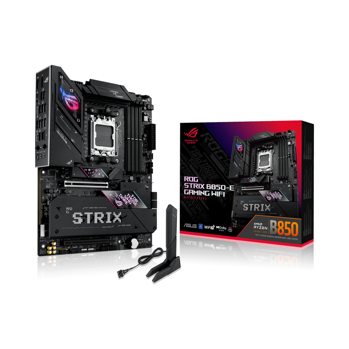 ASUS ROG STRIX B850 - E GAMING WiFi | AM5 ATX Motherboard -  - Vektra Computers LLC