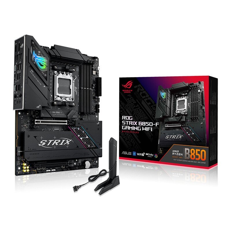 ASUS ROG STRIX B850 - F GAMING WiFi AM5 DDR5 ATX Motherboard - Black | 90MB1J70 - M0EAY0 - Vektra Computers LLC