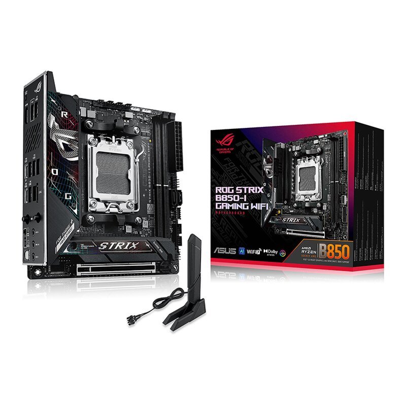 ASUS ROG STRIX B850 - I GAMING WiFi AM5 DDR5 Mini - ITX Motherboard - Black | 90MB1K30 - M0EAY0 - Vektra Computers LLC