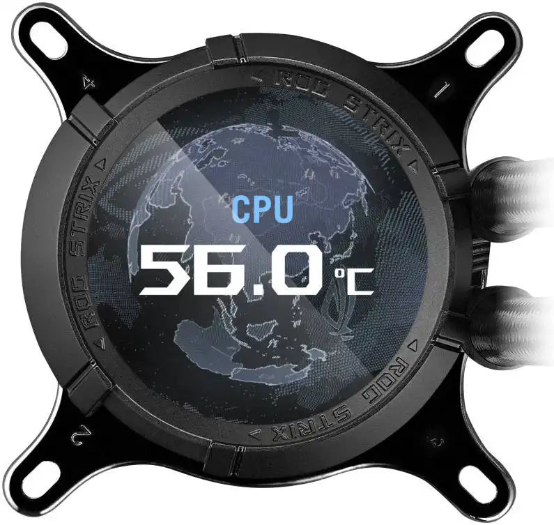 ASUS ROG Strix LC III 360 ARGB LCD CPU Liquid Cooling, 360mm Radiator, 3x ROG STRIX AF - 12S ARGB 120mm Fans, 2200 RPM Fan Speed, 70.38 CFM Air Flow, 360° Rotating ROG Logo, Black | 90RC00W1 - M0UAY0 - 4711387579671 - Vektra Computers LLC