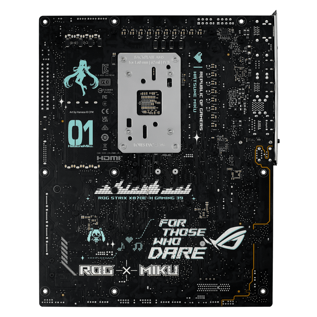 ASUS ROG STRIX X870E - H GAMING WiFi7 HATSUNE MIKU Edition | AM5 ATX Motherboard -  - Vektra Computers LLC