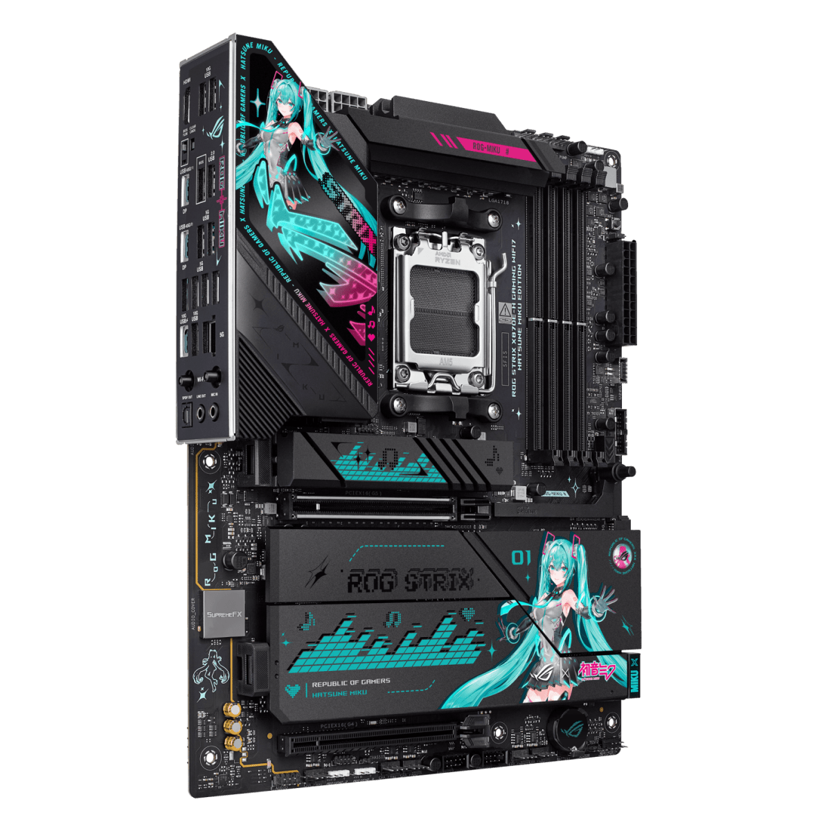 ASUS ROG STRIX X870E - H GAMING WiFi7 HATSUNE MIKU Edition | AM5 ATX Motherboard -  - Vektra Computers LLC