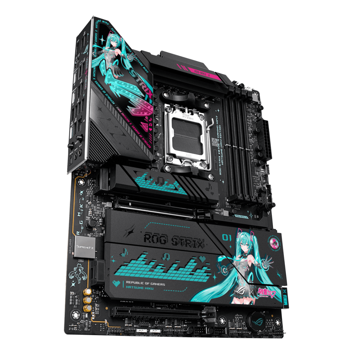 ASUS ROG STRIX X870E - H GAMING WiFi7 HATSUNE MIKU Edition | AM5 ATX Motherboard -  - Vektra Computers LLC