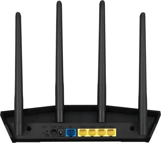 ASUS RT - AX57 AX3000 WiFi 6 Router, Up to 2402 Mbps, MU - MIMO/OFDMA, AI Protection, External Antenna x4, Parental Control, Black | 90IG06Z0 - MU2C00 - 4711081921462 - Vektra Computers LLC