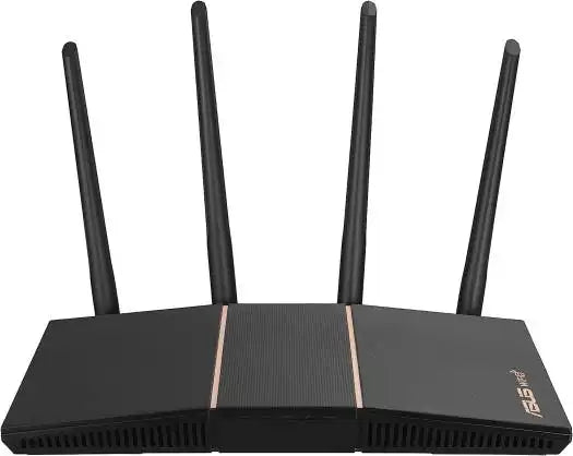 ASUS RT - AX57 AX3000 WiFi 6 Router, Up to 2402 Mbps, MU - MIMO/OFDMA, AI Protection, External Antenna x4, Parental Control, Black | 90IG06Z0 - MU2C00 - 4711081921462 - Vektra Computers LLC