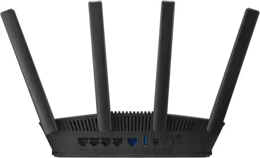 ASUS RT - BE58U Router, 2.4GHz / 5GHz Frequency, OFDMA, Beamforming, 4096 - QAM High Data Rate, 256 MB Flash & 1 GB RAM Memory, Black | 90IG0910 - MO3C00 - 4711387452943 - Vektra Computers LLC