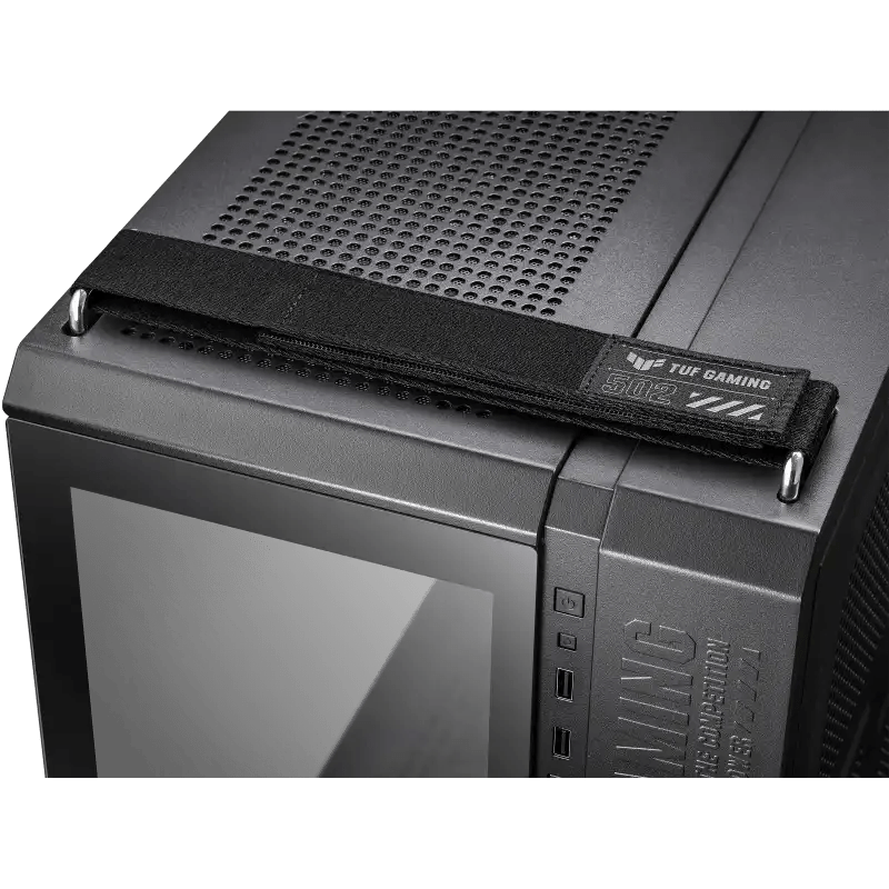 Asus Tuf GT502 Mid Tower ATX Gaming Case, Tempered Glass, 8 Expansion Slots, 360mm Radiator Support, 4 x 2.5
