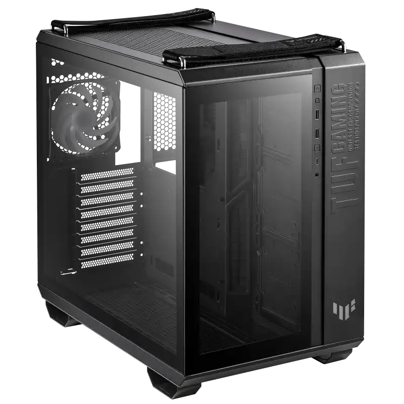 Asus Tuf GT502 Mid Tower ATX Gaming Case, Tempered Glass, 8 Expansion Slots, 360mm Radiator Support, 4 x 2.5