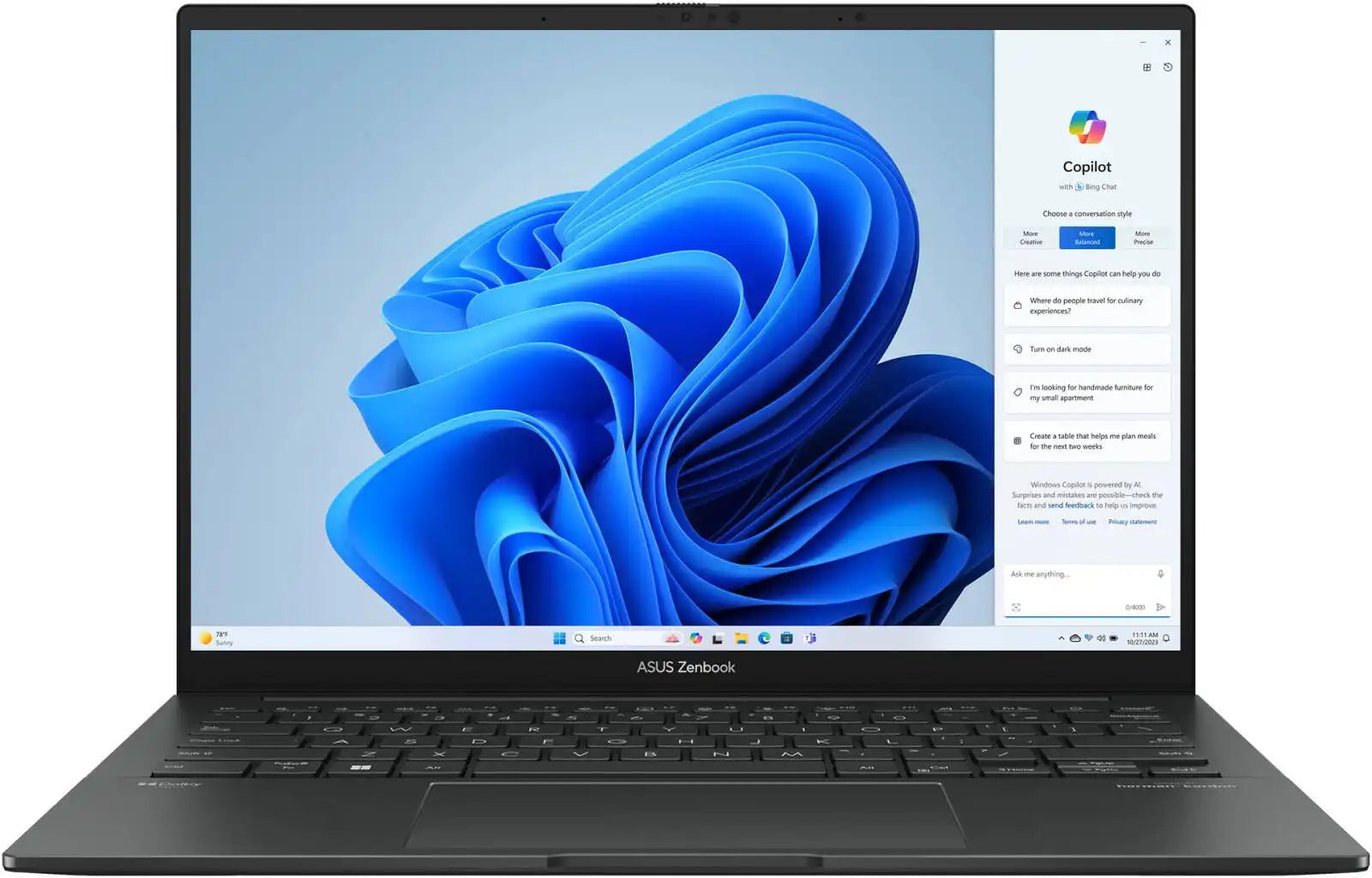 ASUS Zenbook 14 OLED Q415MA Laptop, 14