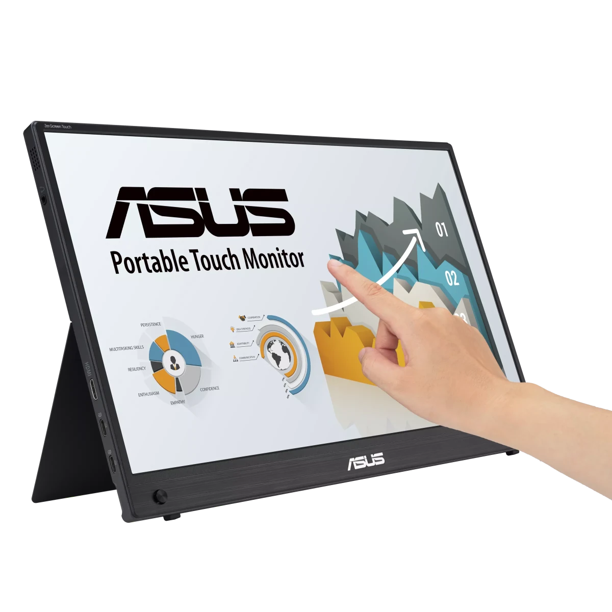 ASUS ZenScreen MB16AHT | 15.6" IPS 1080P FHD Portable Monitor - 0 - Vektra Computers LLC