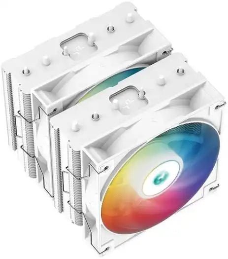 DeepCool AG620 ARGB Dual - Tower 120mm White Air Cooler | R - AG620 - WHANMN - G - 2 | - Vektra Computers LLC