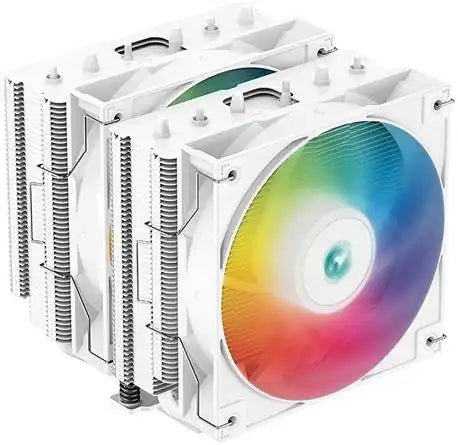 DeepCool AG620 ARGB Dual - Tower 120mm White Air Cooler | R - AG620 - WHANMN - G - 2 | - Vektra Computers LLC
