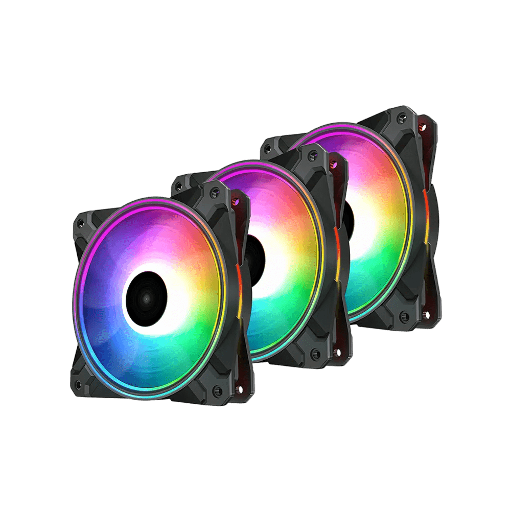 Deepcool CF120 Plus 120mm ARGB Fan Triple Pack | DP - F12 - AR - CF120P | - Vektra Computers LLC