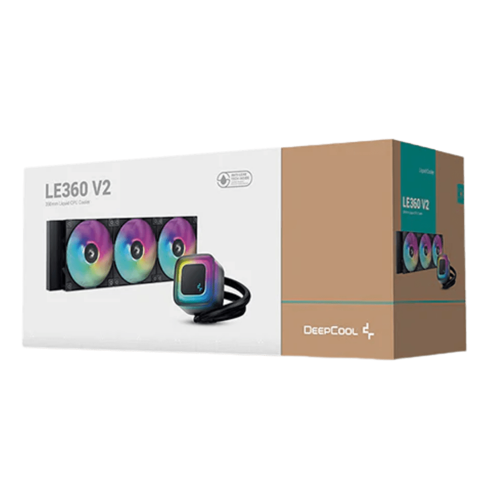DeepCool LE360 V2 360mm ARGB Liquid CPU Cooler – Black (AM5 / LGA1851 Compatible) | R - LE360 - BKAMMC - G - 2 - 6933412729228 - Vektra Computers LLC