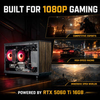 Fury 5 Gaming PC – Ryzen 5 7500F + RTX 5060 Ti 16GB -  - Vektra Computers LLC